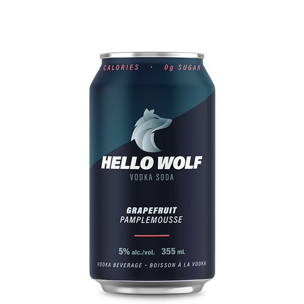 Hello Wolf Vodka Soda - Grapefruit 6-pack (includes GST + deposit)