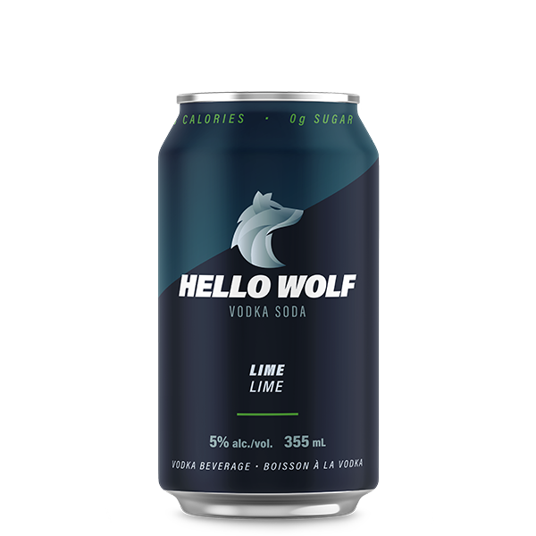 Hello Wolf Vodka Soda - Lime 6-pack (includes GST + deposit)