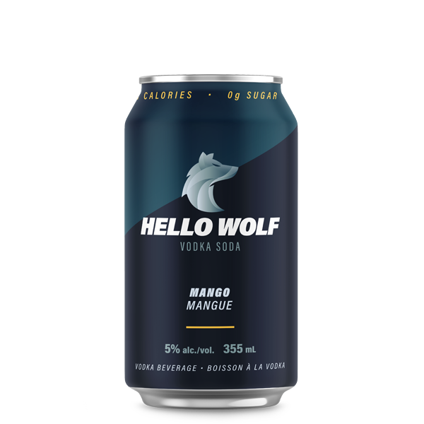 Hello Wolf Vodka Soda - Mango 6-pack (includes GST + deposit)